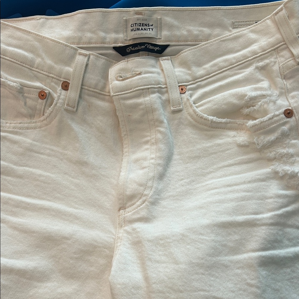 Citizens of Humanity Cream Men's Skinny Jeans